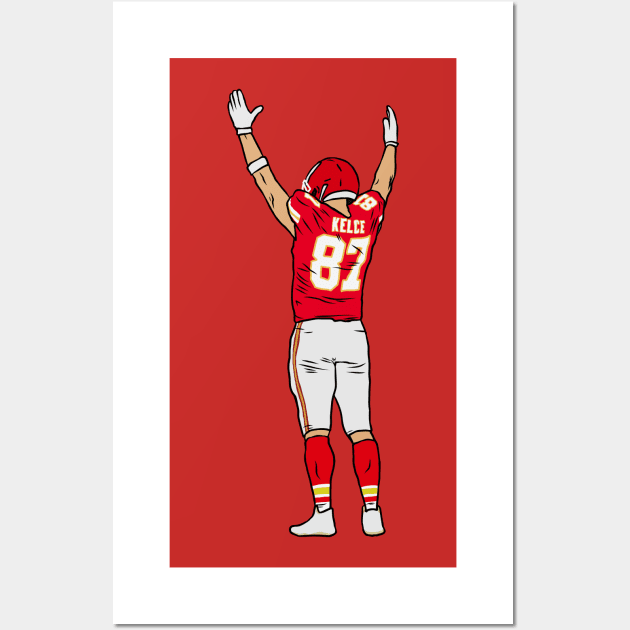 Travis Kelce Embrace The Crowd Wall Art by rattraptees